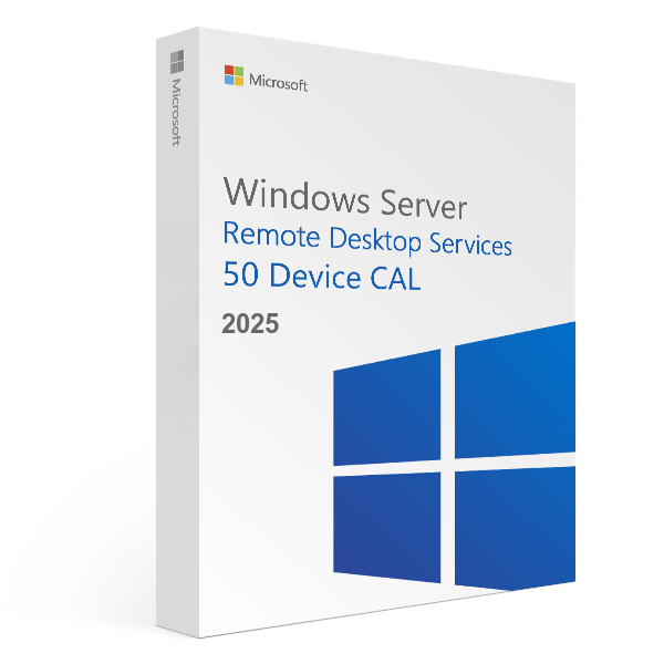 Licença Windows Server 2025 RDS 50 Device CAL Digital License ESD